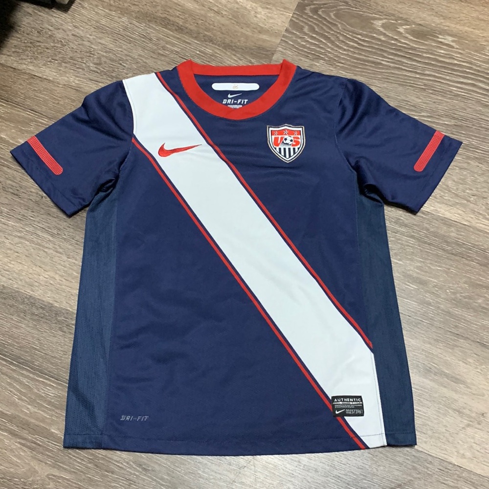 Nike Kids Navy and White Jersey
